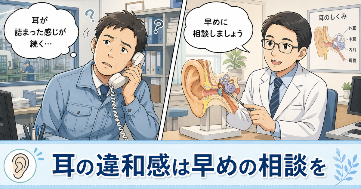 耳の違和感を放置するリスクは？仕事中の聞き取りにくさと受診の目安