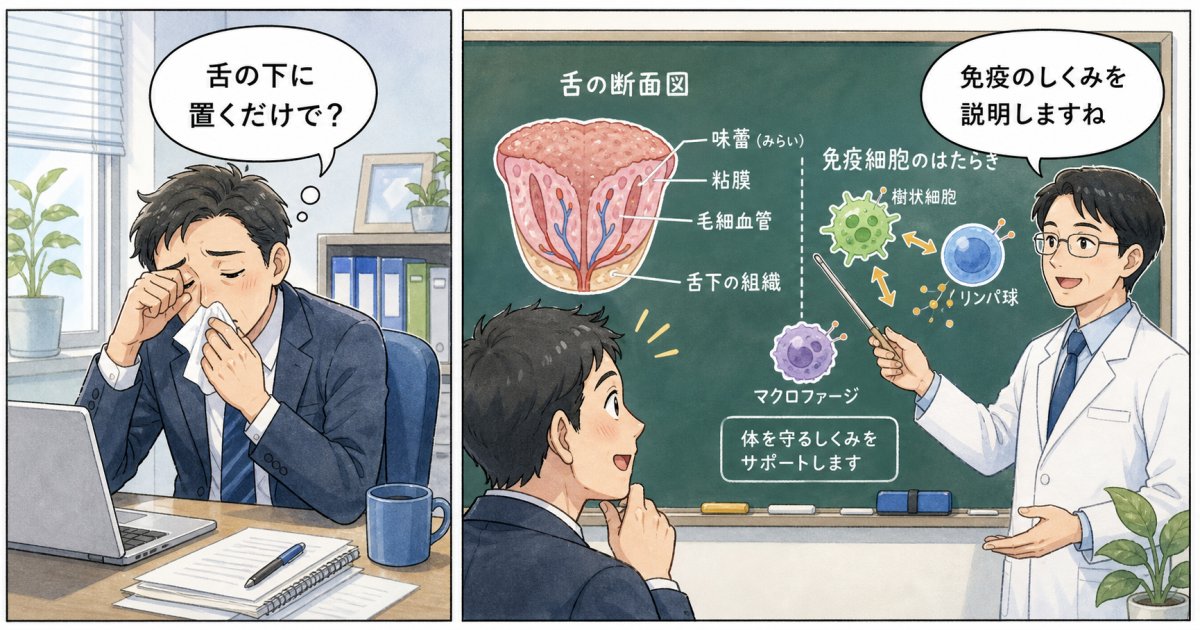 薬の眠気に悩む方へ!花粉症の舌下免疫療法が効く仕組みを医師が解説