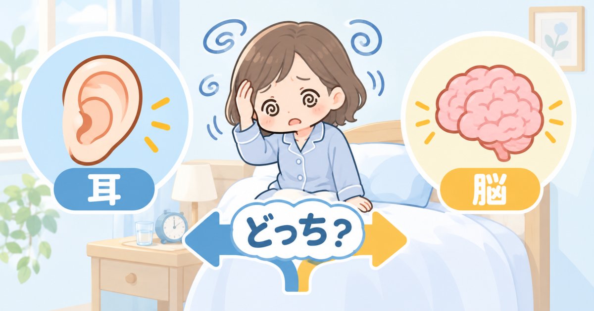 突然のめまいは脳？耳？症状の見分け方と受診すべき診療科の目安