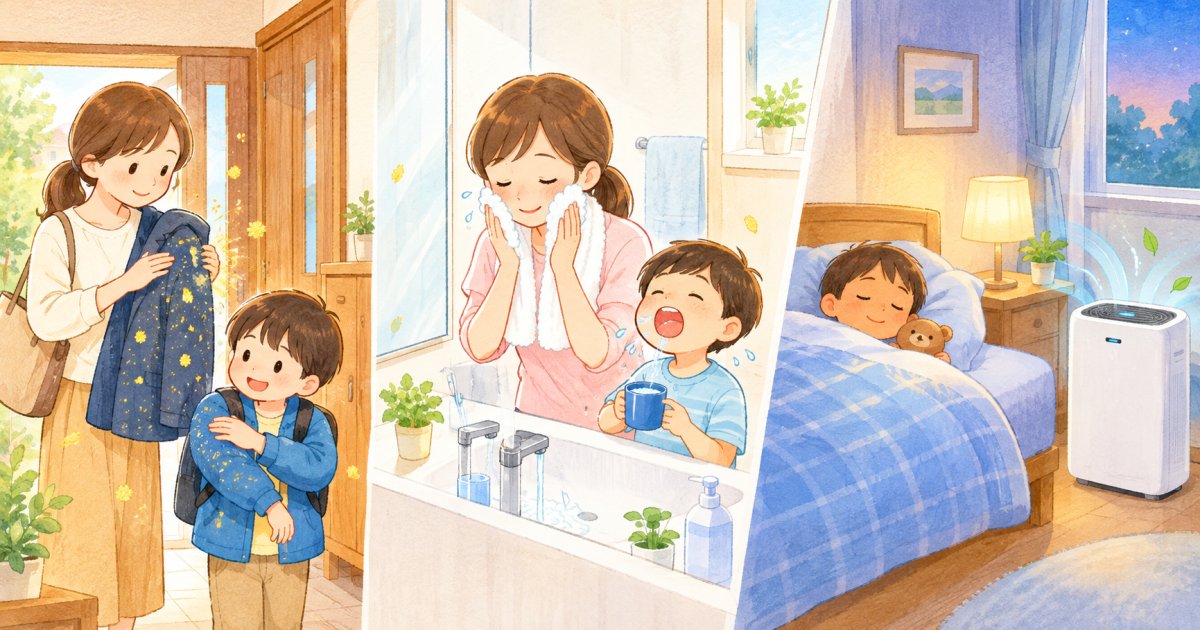 薬を替える前に、家と外出先でできる花粉対策は?
